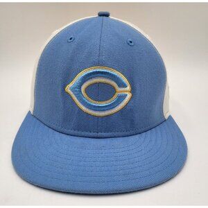 Cincinnati Reds New Era 59Fifty Hat Cap Fitted 7 3/8 Blue Yellow White MLB Mens